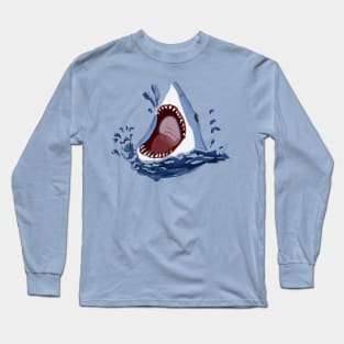 Breaching Great White Shark Long Sleeve T-Shirt